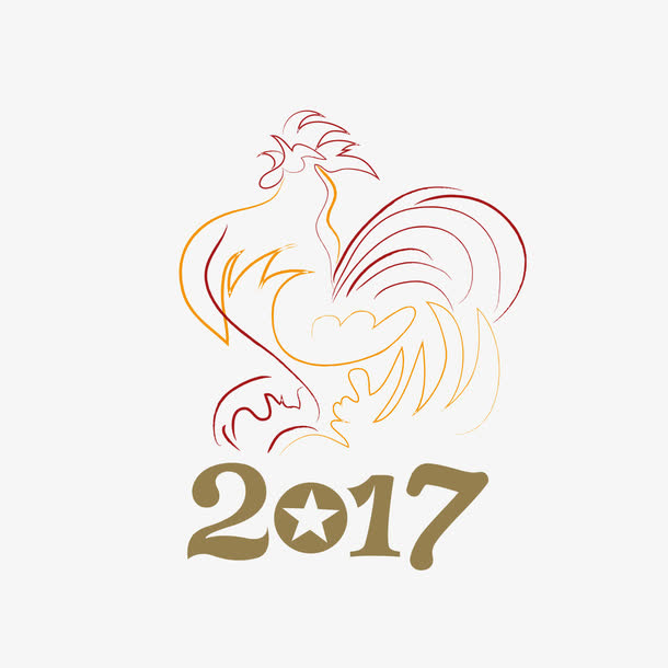 鸡年海报免抠