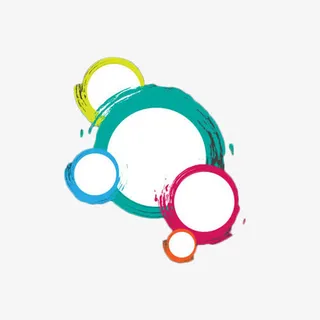 圆圈框装饰元素免抠