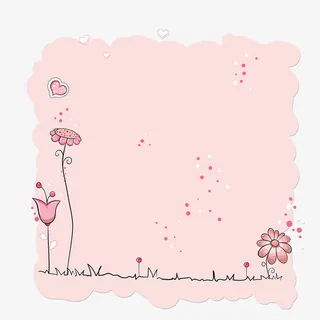 花朵装饰框免抠