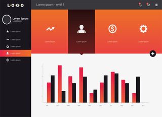 统计面板柱形图免抠