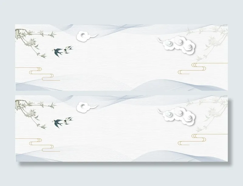 简约春天清明节banner海报高清