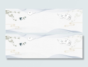 简约春天清明节banner海报高清
