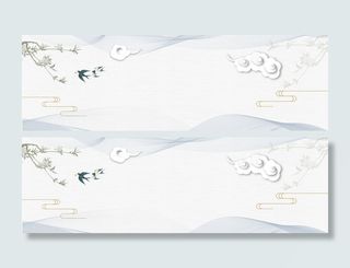 简约春天清明节banner海报高清