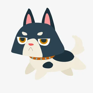 卡通可爱小狗矢量图免抠