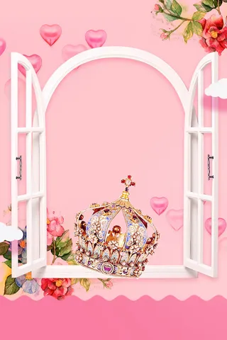 粉色浪漫38女神节商场促销海报高清