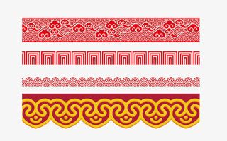 中国风边框花纹免抠