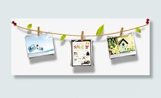 卡通挂绳相册素材免抠