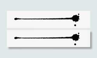 黑色水墨标题装饰免抠