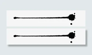黑色水墨标题装饰免抠