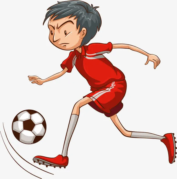 外国学生运动形象矢量免抠