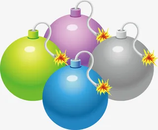 地雷png矢量素材免抠