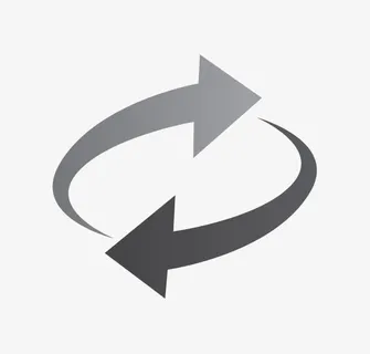 旋转形箭头免抠标签元素