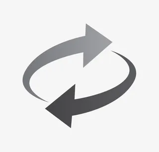 旋转形箭头免抠标签元素