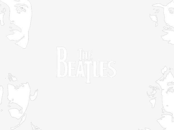 披头士乐队人脸剪影免抠