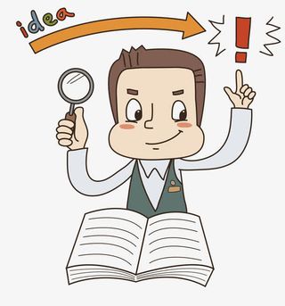 解决方法的男孩免抠