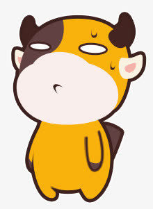 可爱小牛免抠