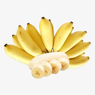 一串黄色小清新淘宝小米蕉切片免免抠