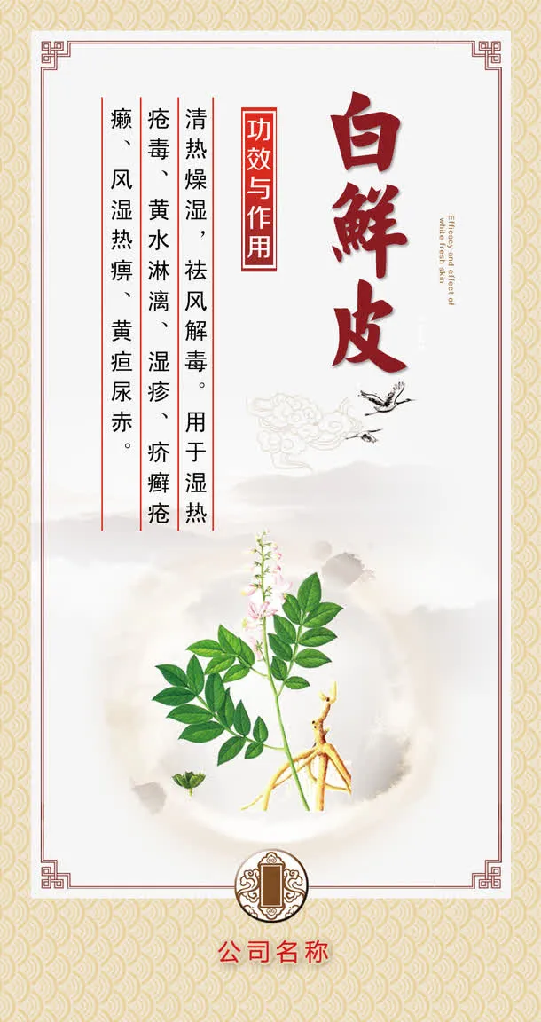 中医药材宣传画免抠