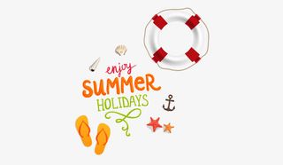 夏日时光summer字体装饰免抠