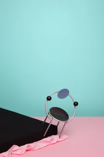 蓝色唯美金属装扮免抠