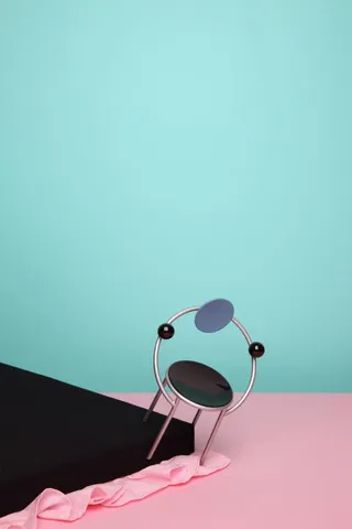 蓝色唯美金属装扮免抠