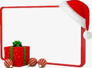 圣诞节边框免抠