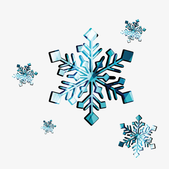 3D雪花免抠