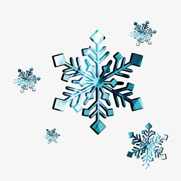 3D雪花免抠