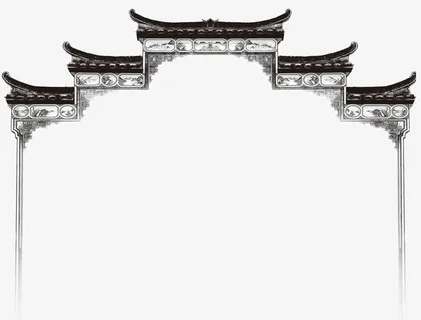 徽州门楼免抠