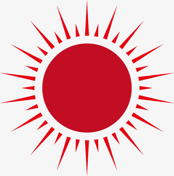 红色太阳免抠