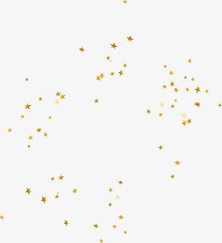 金色漂浮星星免抠