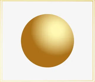 金色圆圈框架免抠