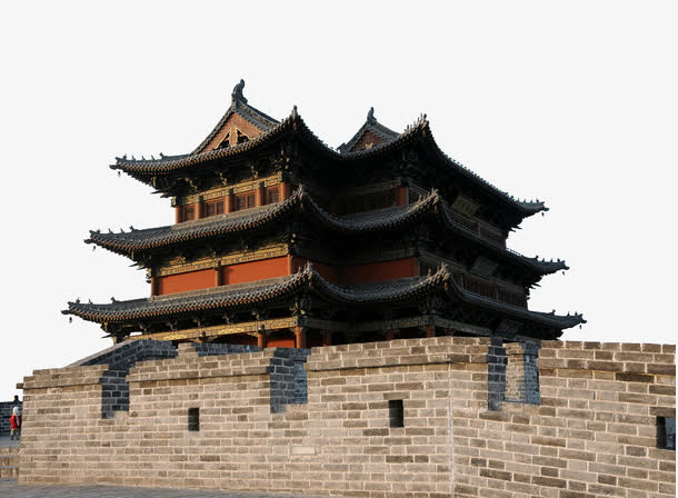 大同东城墙古建筑免抠