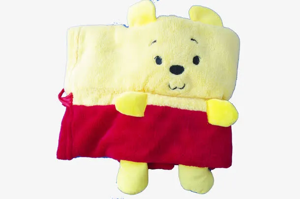 黄色的维尼熊暖宝免抠