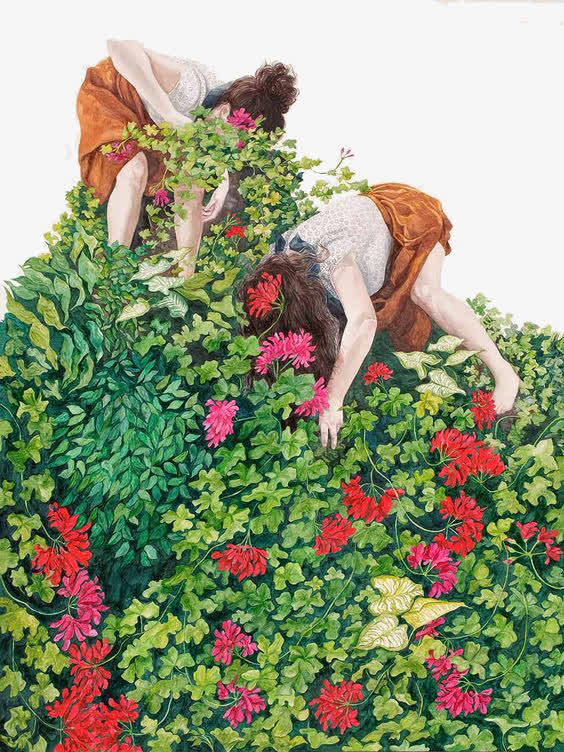 扎进花免抠