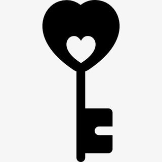 心形钥匙图标免抠