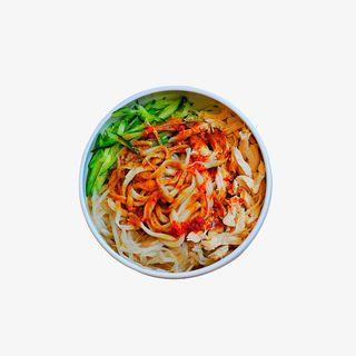 红油鸡丝凉面食品餐饮免抠