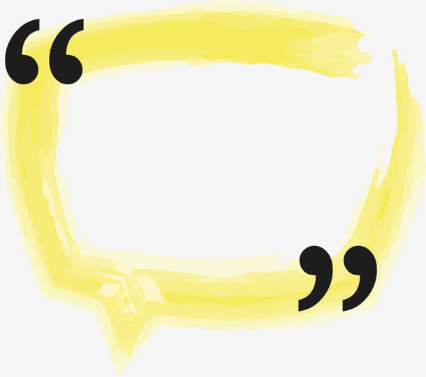 手绘卡通对话框免抠