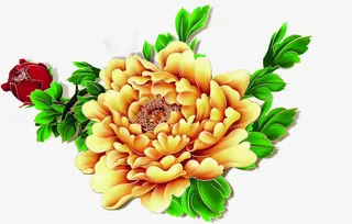 节日海报手绘活动花朵效果免抠