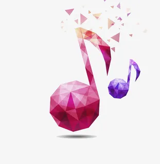 渐变音符插画免抠 渐变音符插画免抠