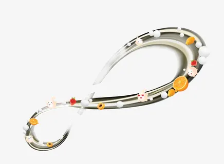 唯美精美质感营养素奶粉水果免抠