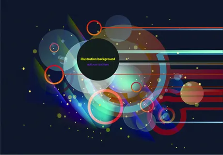 光圈光斑背景海报高清