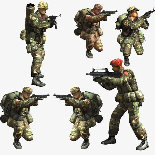士兵战士免抠