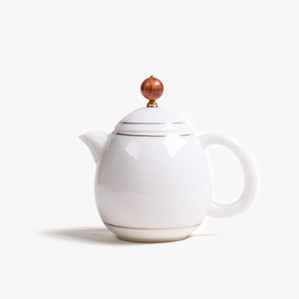 象牙白蛋形壶免抠