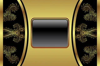 欧式花纹黑底背景高清