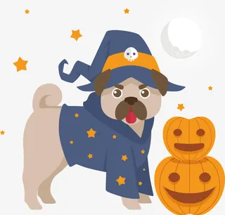 万圣节宠物狗免抠