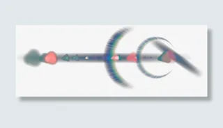 蓝色科技光线素材免抠