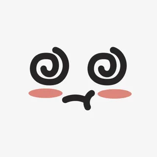 卡通表情头晕卡通手绘免抠