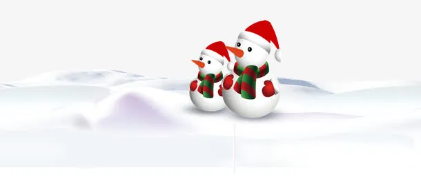 圣诞雪人免抠素材免抠