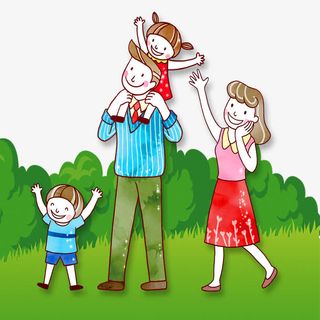 全家去郊游免抠